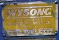 0.187" x 5' Wysong Hi Speed Shear STOCK# 4316