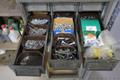 Multi-Bin (12) Storage Cabinet with Fasteners and Hardware- Auction Item