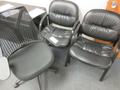 Rolling Office Desk Chair and 2 Side Chairs- Auction Item