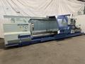 38.6" X 197" HWACHEON MEGATURN 95 CNC 9" HOLLOW SPINDLE OIL FIELD LATHE. STOCK # 0882125