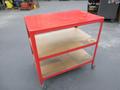 Rolling 3 Shelf Steel Cart- Auction Item