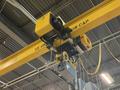 5 TON X 21' X 90' X 13' OMH SINGLE GIRDER OVERHEAD CRANE &amp; RUNWAY SYSTEM: YOBRO #26274