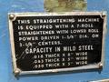 8" X .018" LITTELL MODEL #308-7PDS COIL STOCK STRAIGHTENER: STOCK #17297