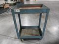 Tall Heavy Duty Steel Rolling Shop Cart with 2 Shelves- Auction Item