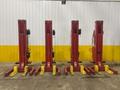 (4) 18,000 LBS ROTARY LIFT MODEL #MCH418U100 WIRELESS BATTERY VEHICLE COLUMN JACK LIFTS: STOCK #23488