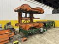 SWEED LOAD CLAMP &amp; TURNER / PACMAN FLIPPER SYSTEM WITH POWERED INFEED &amp; OUTFEED CONVEYORS: STOCK #22075