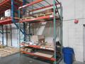 Pallet Racking, Tear Drop Style (2) 12'x42" Uprights, (4) 9' Shelves with Wire Decking, *No Contents*- Auction Item