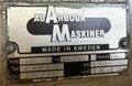39" x 8" Arboga Radial Drill RLM 3508, 70-1350 RPM, 4 MT, Power Elevation, Box Table, 3 HP