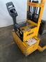 3,000 LB BIG JOE MODEL PDM 30-60 ELECTRIC WALK BEHIND FORKLIFT. STOCK # 1061023.