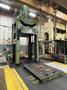 224 Ton Reis 4 Post Hydraulic Spotting Press, Model TUS-180 OK-200, 71&quot; x 98&quot; Roll Out Table, Tilt Down Ram, 106&quot; STR, 118&quot; DLO, 1994