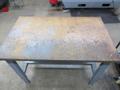 Uline Work Bench with Wood Top and Lower Shelf- Auction Item