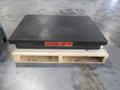 Brown &amp; Sharpe Black Granite Surface Plate, 2 Lip, with Metal Stand, 36" x 24" x 4"- Auction Item