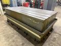 60" X 120" T-SLOTTED LAYOUT TABLE / FLOOR PLATE WITH COOLANT TROUGHS: YOBRO #25558
