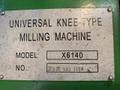 USED, VANGUARD MODEL X6140 UNIVERSAL KNEE TYPE HORIZONTAL MILLING MACHINE