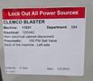 CLEMCO 11031 BLAST POT 120V DISCONNECT USED