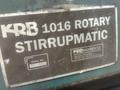 #5 (5/8&quot;) KRB MODEL #1016 ROTARY STIRRUPMATIC CNC REBAR BENDER &amp; SHEAR: STOCK #23189