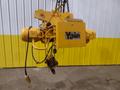 5 TON YALE MODEL #BE050X026L15S CABLE HOIST WITH POWER TROLLEY: STOCK #16589
