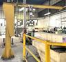 1/2 Ton Gorbel Free Standing Jib Crane, Coffing Hoist, 10&#039; Under, 10&#039; Span