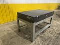 60&quot; X 36&quot; X 8&quot; JC BUSCH PRECISION LAYOUT BLACK GRANITE SURFACE PLATE ON STAND: STOCK #22773