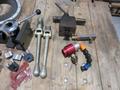 Machine Accessories Assorted, 5C Collet Fixture, Small Tail Stock, Vise and Quill Stops, Kurt Vise Handles and Other- Auction Item