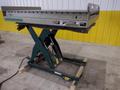 3800 LBS X 60" X 42" SOUTHWORTH MODEL #LS4-36 HYDRAULIC SCISSOR LIFT TABLE WITH ROLLER TOP, 110 VOLT: STOCK #20885