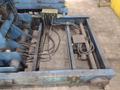 20,000 LBS BRANER HYDRAULIC COIL UPENDER WITH POWER FEED CONVEYOR: YOBRO #25238