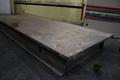 99-1/4" X 257" X 3" STEEL PLATE ON STAND: STOCK #74980