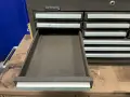 KENNEDY, KNAACK 13 TOOL BOX COMPARTMENTS, 4 TOOL CABINET DRAWERS MACHINIST TOOL BOX, JOBMASTER ROLLING WORKBENCH ASSEMBLY  -  JOBMASTER 44