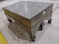 72&quot; X 48&quot; X 12&quot; RAHN GRANITE SURFACE PLATE ON TABLE W/ CASTERS : STOCK 20059