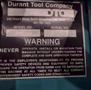 4,000 LB X 16" DURANT MODEL #MD-401-M MOTORIZED UNCOILER COIL REEL. STOCK # 0540326