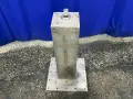 8”X8”X30” TOWER, 18”X18”X1.5” BASE CLAMPING TOWER TOMBSTONE