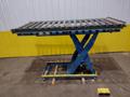 3,500 LBS X 30" X 96" BISHAMON ROLLER TOP HYDRAULIC LIFT TABLE: STOCK #20965