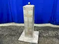 8”X8”X30” TOWER, 18”X18”X1.5” BASE CLAMPING TOWER TOMBSTONE