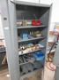 2 Door Metal Storage Cabinet, 4 Adjustable Shelves and Contents- Auction Item