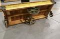 Antique Nutting Railroad Style Cart, 14" Center Wheels with 7" Swivel Wheels and Moveable Handles ***Vintage Nutting Brand Hardware***- Auction Item