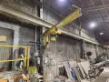 1 TON RELIABLE WALL MOUNTED JIB CRANE W/ 1 TON BUDGIT HOIST W/ TROLLEY: YOBRO #25151