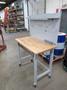 Portable Work Bench with Maple Top, Upper Shelf, Drawer, Work light- Auction Item