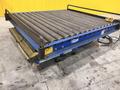3,000 LBS X 48" X 48" ROTO-MAX HYDRAULIC SCISSOR LIFT TABLE W/ ROTARY LEWCO ROLLER CONVEYOR TOP, 110 VOLT: STOCK #20874