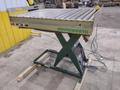 3800 LBS X 60" X 42" SOUTHWORTH MODEL #LS4-36 HYDRAULIC SCISSOR LIFT TABLE WITH ROLLER TOP, 110 VOLT: STOCK #20882