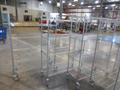 Uline Rolling Metal Wire Carts, (4) Total, (3) 48" x 18" x 69" &amp; (1)  48" x 24" x 69"- Auction Item