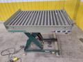 3800 LBS X 60" X 42" SOUTHWORTH MODEL #LS4-36 HYDRAULIC SCISSOR LIFT TABLE WITH ROLLER TOP, 110 VOLT: STOCK #20886