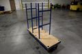 Adapa Rolling Steel Panel Cart, Moveable Dividers, 4 Swivel Wheels- Auction Item