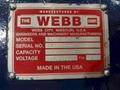 12' X 1/2" WEBB MODEL #9L-1312 3 ROLL INITIAL PINCH PLATE ROLL : YOBRO #24943