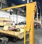 1/2 Ton Gorbel Free Standing Jib Crane, Coffing Hoist, 10&#039; Under, 10&#039; Span