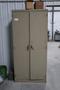 Metal Cabinet with Contents - Cleaning Supplies, Compressor Oil and More- Auction Item