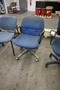 Blue Office Chairs (5)- Auction Item