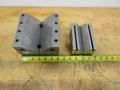 V-Blocks Precision Ground (2pcs) Larger Sizes, (1) 90 x 70 x 125mm, (1) Fowler 6" x 6" x 4" with Mounting Holes- Auction Item