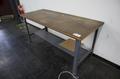 Steel Frame Work Bench with Wood Top- Auction Item