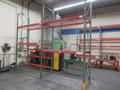 Tear Drop Pallet Racking, (3) 14'x42" Uprights, (4) 8' Shelves with Wire Decking, +3 Extra 8' Cross Beams- Auction Item