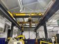 (2) 3 TON x 12' WIDE x 60' LONG CRANE WORKS / HARRINGTON FREE STANDING BRIDGE CRANE SYSTEM: YOBRO #24680